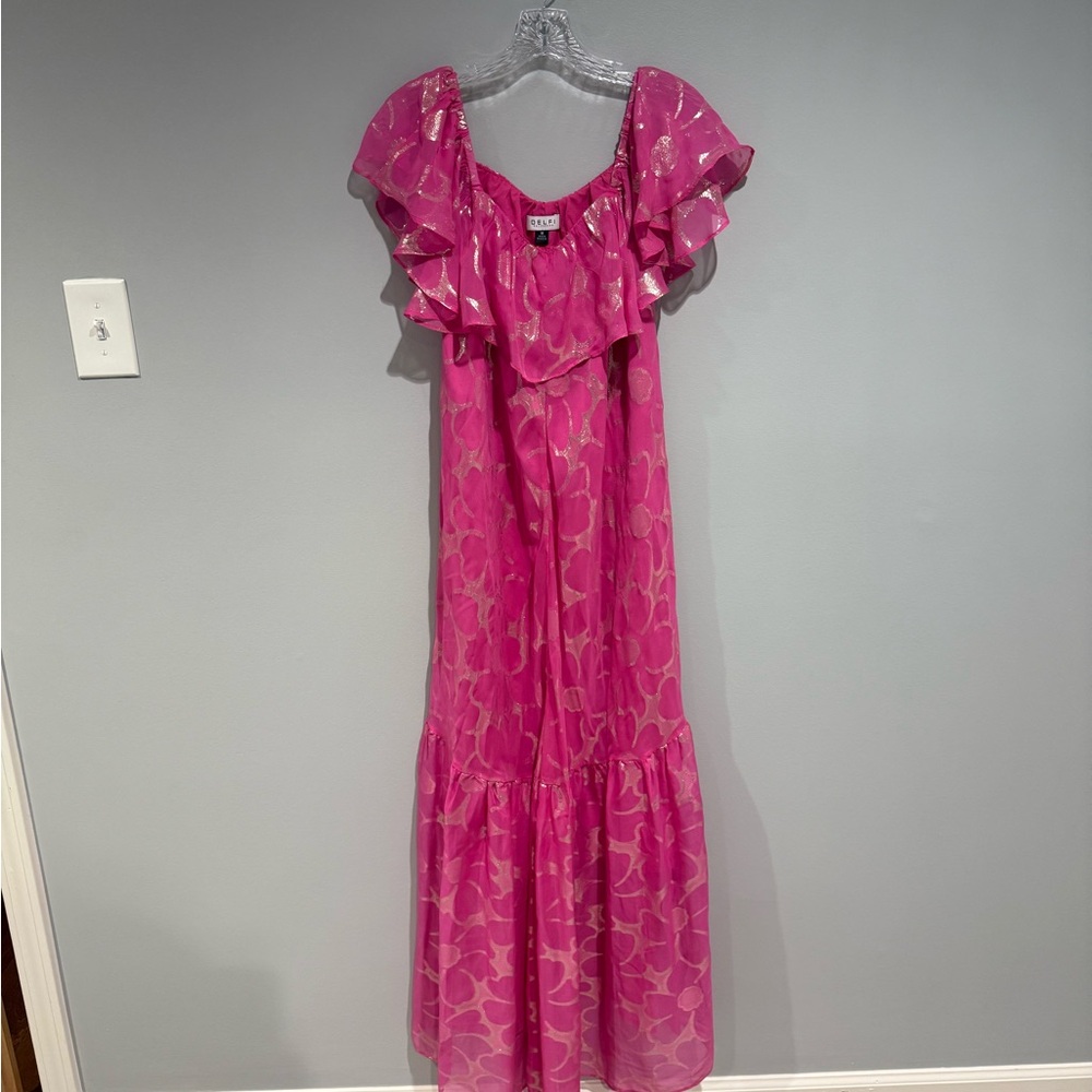 Pink Floral Delfi Dress